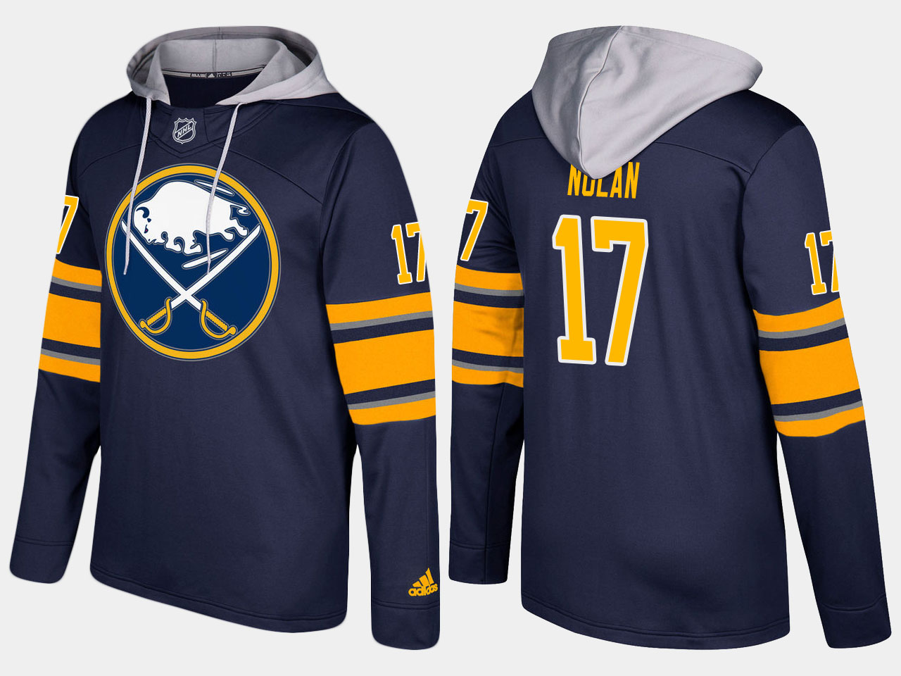 NHL Men Buffalo sabres #17 jordan nolan blue hoodie